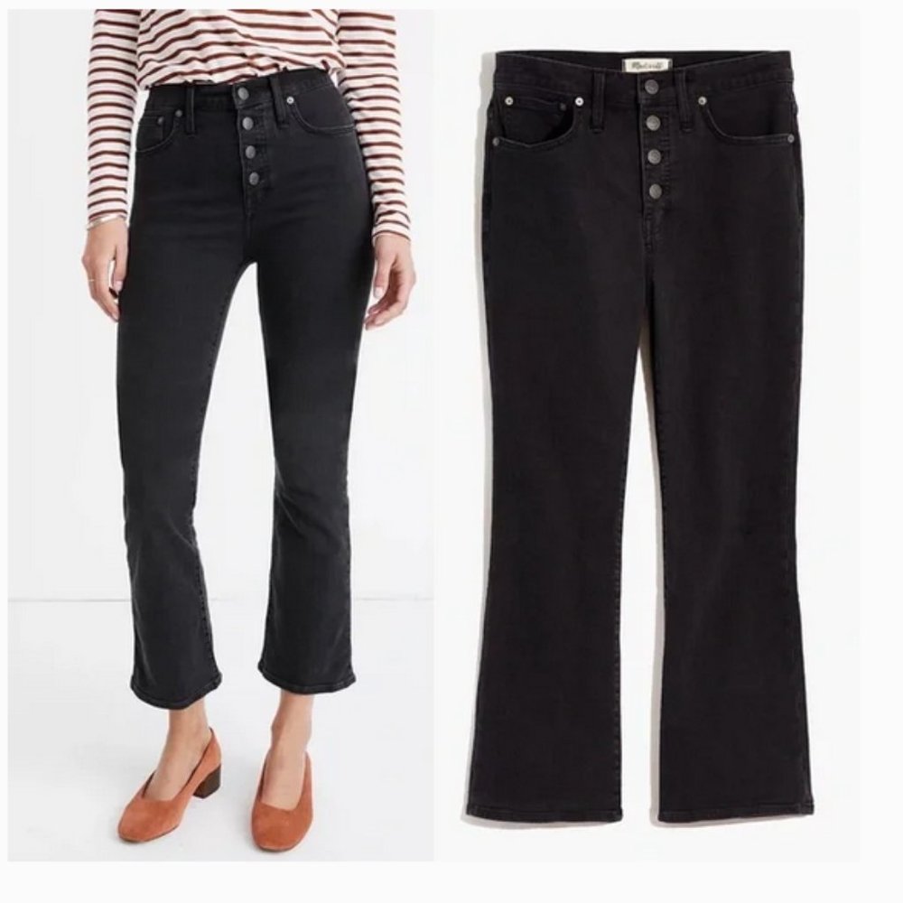 Sz 30 Tall, Madewell Cali Demi-Boot, Faded Black